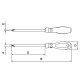 CHAVE DE FENDA PONTA CRUZADA EM ACO CROMO VANADIO 3X75 MM (1 8X3) TRAMONTINA