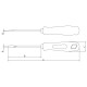 CHAVE FENDA PONTA CHATA 9X200MM TRAMONTINA