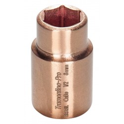 SOQUETE SEXTAVADO EM COBRE-BERILIO 8 MM - ENCAIXE 1 2 TRAMONTINA