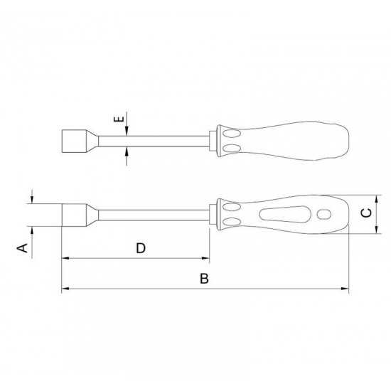 CHAVE DE FENDA CANHAO EM ACO CROMO VANADIO 3 MM TRAMONTINA