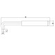 CHAVE HEXAGONAL ISOLADA IEC 4MM TRAMONTINA
