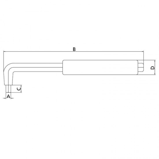 CHAVE HEXAGONAL ISOLADA IEC 10MM TRAMONTINA