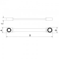 CHAVE ESTRELA COM CATRACA 14X15MM TRAMONTINA