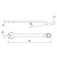 CHAVE COMBINADA 13MM TRAMONTINA