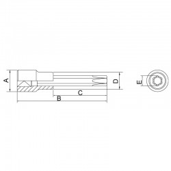 SOQ. 1/2 PONTA LONGA TRAFIX T50 TRAMONTINA