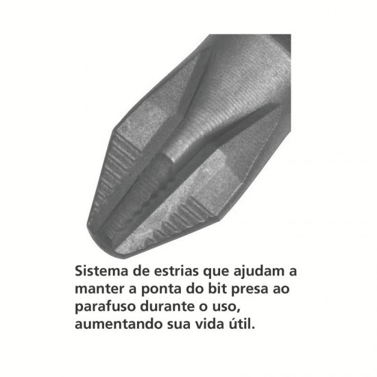 BITS PONTA CRUZADA 6X50MM TRAMONTINA