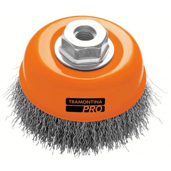 ESCOVA COPO ARAME ONDULADO 4 TRAMONTINA