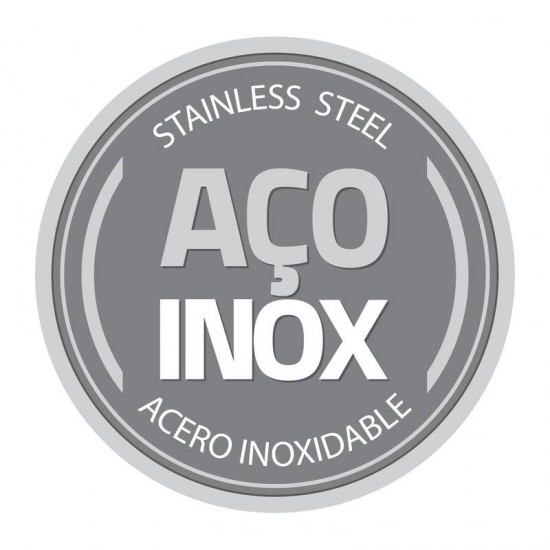 FAQUEIRO LAGUNA 91PCS AÇO INOX FACAS DE CHURRASCO ACABAMENTO EM BRILHO DETALHES NO CABO TRAMONTINA
