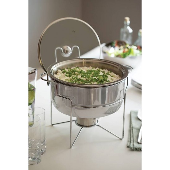 RECHAUD BANHO-MARIA EM ACO INOX 4.3 L COM FOGAREIRO TRAMONTINA