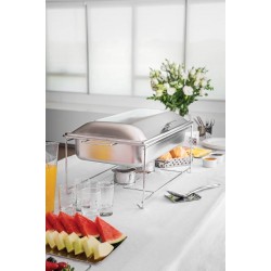 RECHAUD BANHO MARIA EM ACO INOX 9.06 L COM FOGAREIRO TRAMONTINA