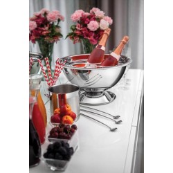 BALDE DE GELO COSMOS EM AÇO INOX COM ACABAMENTO FOSCO SEM TAMPA 14 CM 2.3 L TRAMONTINA