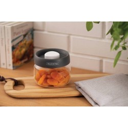 POTE DE VIDRO PUREZZA COM TAMPA PLASTICA A VACUO 0.4 L TRAMONTINA