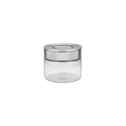 POTE DE VIDRO PUREZZA COM TAMPA DE ACO INOX 10 CM 0.4 L TRAMONTINA