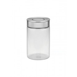 POTE DE VIDRO PUREZZA COM TAMPA DE ACO INOX 10 CM 1 L TRAMONTINA