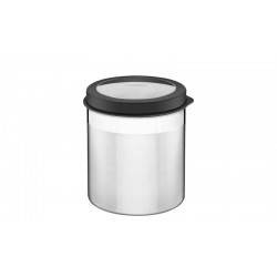 POTE CUCINA EM ACO INOX COM TAMPA PLASTICA PRETA E VISOR 16 CM 3.4 L TRAMONTINA