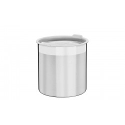 POTE CUCINA EM ACO INOX PARA MANTIMENTOS COM TAMPA PLASTICA 18.5 CM 5.2 L TRAMONTINA
