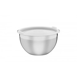 RECIPIENTE CUCINA EM ACO INOX COM TAMPA PLASTICA PREPARAR E SERVIR 16 CM 1.6 L TRAMONTINA