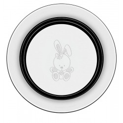 PRATO INFANTIL LE PETIT EM ACO INOX COELHINHO 23 CM TRAMONTINA