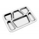 BANDEJA SERVICE EM ACO INOX COM 6 DIVISORIAS TRAMONTINA