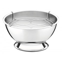 CHAMPANHEIRA SERVICE EM ACO INOX COM SUPORTE PARA 4 GARRAFAS 36 CM 12.4 L TRAMONTINA