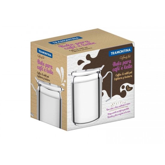 BULE PARA CAFE E LEITE EM ACO INOX 7.1 CM 260 ML TRAMONTINA