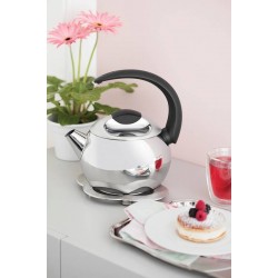 CHALEIRA EM ACO INOX CABO PRETO 18 CM 2.2 L TRAMONTINA