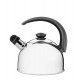 CHALEIRA COM APITO EM ACO INOX CABO PRETO 2.1 L TRAMONTINA