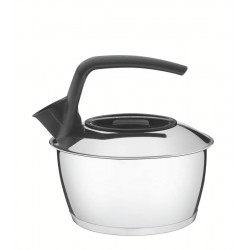 CHALEIRA EM ACO INOX COM FUNDO TRIPLO CABO PRETO 1.5 L TRAMONTINA