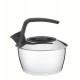 CHALEIRA EM ACO INOX COM FUNDO TRIPLO CABO PRETO 1.5 L TRAMONTINA