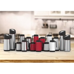 GARRAFA TERMICA EXATA EM ACO INOX COM AMPOLA DE VIDRO 1.2 L TRAMONTINA