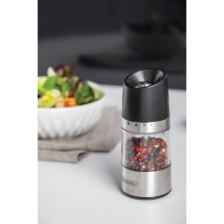 MOEDOR PARA SAL E PIMENTA EM ACO INOX E ACRILICO TRAMONTINA