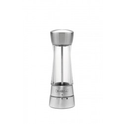 MOEDOR DE SAL OU PIMENTA EM ACO INOX E ACRILICO COM MOINHO EM CERAMICA TRAMONTINA