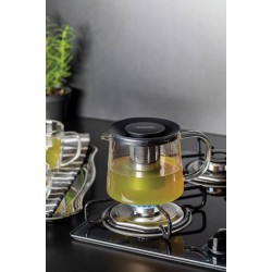 BULE PARA CHA EM VIDRO E ACO INOX COM INFUSOR 900 ML TRAMONTINA