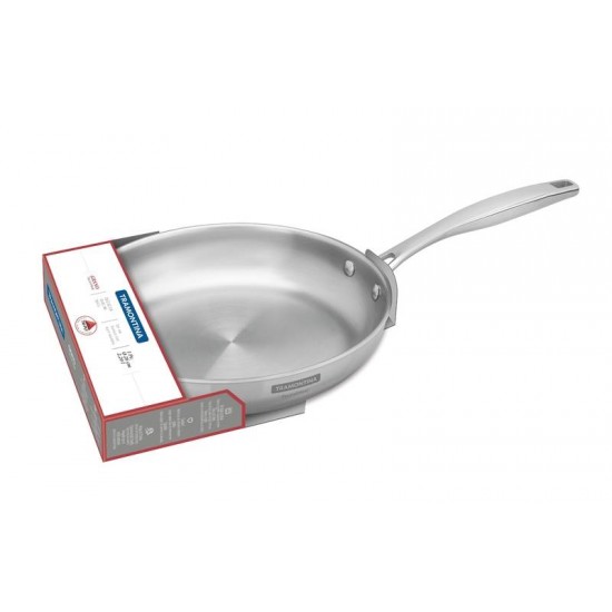 FRIGIDEIRA GRANO EM ACO INOX COM CORPO TRIPLO E CABO 26 CM 2.2 L TRAMONTINA