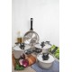 FRIGIDEIRA BRAVA BAQUELITE EM AÇO INOX FUNDO TRIPLO CABO DE BAQUELITE 20CM 1.3 L TRAMONTINA