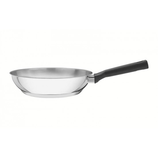 FRIGIDEIRA BRAVA BAQUELITE EM AÇO INOX FUNDO TRIPLO CABO DE BAQUELITE 20CM 1.3 L TRAMONTINA