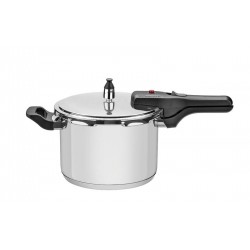 PANELA DE PRESSAO BRAVA EM ACO INOX COM FUNDO TRIPLO 20 CM 4.5 L TRAMONTINA