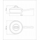 FRIGIDEIRA EM ACO INOX FUNDO TRIPLO COM TAMPA E CABO 20 CM 2.1 L TRAMONTINA