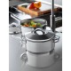 CACAROLA RASA SOLAR EM ACO INOX FUNDO TRIPLO COM TAMPA E ALCAS 16 CM 1.4 L TRAMONTINA