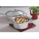 CACAROLA RASA SOLAR EM ACO INOX FUNDO TRIPLO COM TAMPA E ALCAS 16 CM 1.4 L TRAMONTINA