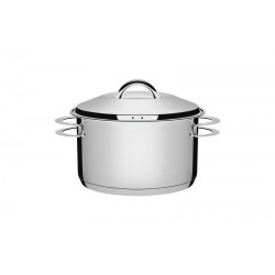 CACAROLA SOLAR FUNDA EM ACO INOX FUNDO TRIPLO COM TAMPA E ALCAS 20 CM 3.6 L TRAMONTINA