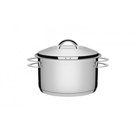 CACAROLA SOLAR FUNDA EM ACO INOX FUNDO TRIPLO COM TAMPA E ALCAS 20 CM 3.6 L TRAMONTINA