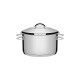 CACAROLA SOLAR FUNDA EM ACO INOX FUNDO TRIPLO COM TAMPA E ALCAS 20 CM 3.6 L TRAMONTINA