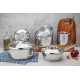 CACAROLA SOLAR FUNDA EM ACO INOX FUNDO TRIPLO COM TAMPA E ALCAS 20 CM 3.6 L TRAMONTINA