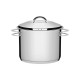 CALDEIRAO SOLAR EM ACO INOX FUNDO TRIPLO COM TAMPA E ALCAS A 28 CM 15.7 L TRAMONTINA