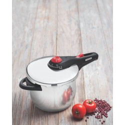 PANELA DE PRESSAO SOLAR EM ACO INOX FUNDO TRIPLO 22 CM 4,5 L COM COZI VAPORE EM ACO INOX TRAMONTINA