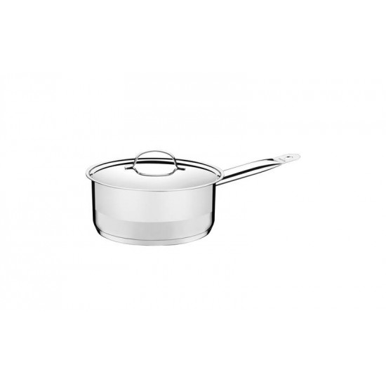 PANELA COCOTTE PROFESSIONAL EM ACO INOX COM FUNDO TRIPLO E TAMPA PLANA 14 CM 1.1 L TRAMONTINA