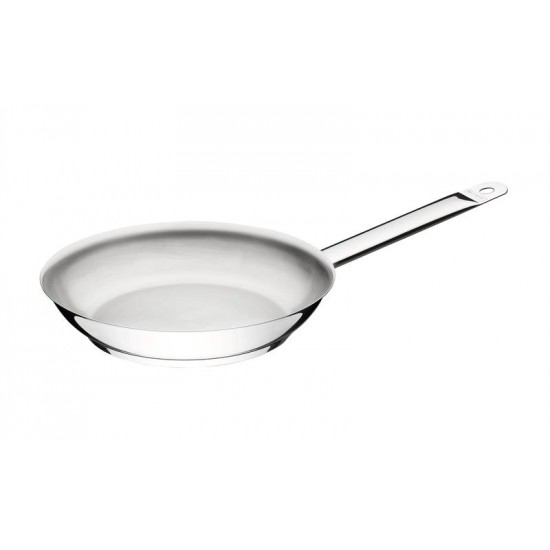 FRIGIDEIRA PROFESSIONAL RASA EM ACO INOX FUNDO TRIPLO COM CABO 26 CM 2 L TRAMONTINA
