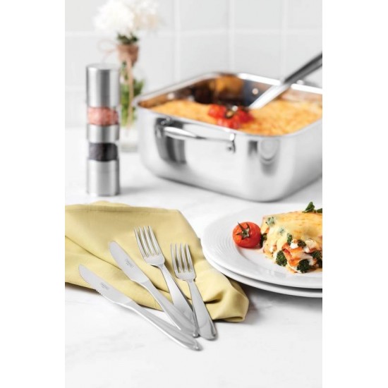 FAQUEIRO LAGUNA 91PCS AÇO INOX FACAS DE CHURRASCO ACABAMENTO EM BRILHO DETALHES NO CABO TRAMONTINA