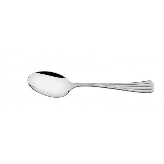 COLHER DE MESA VIENA EM ACO INOX ACABAMENTO ALTO BRILHO DETALHES EM ALTO RELEVO NO CABO TRAMONTINA
